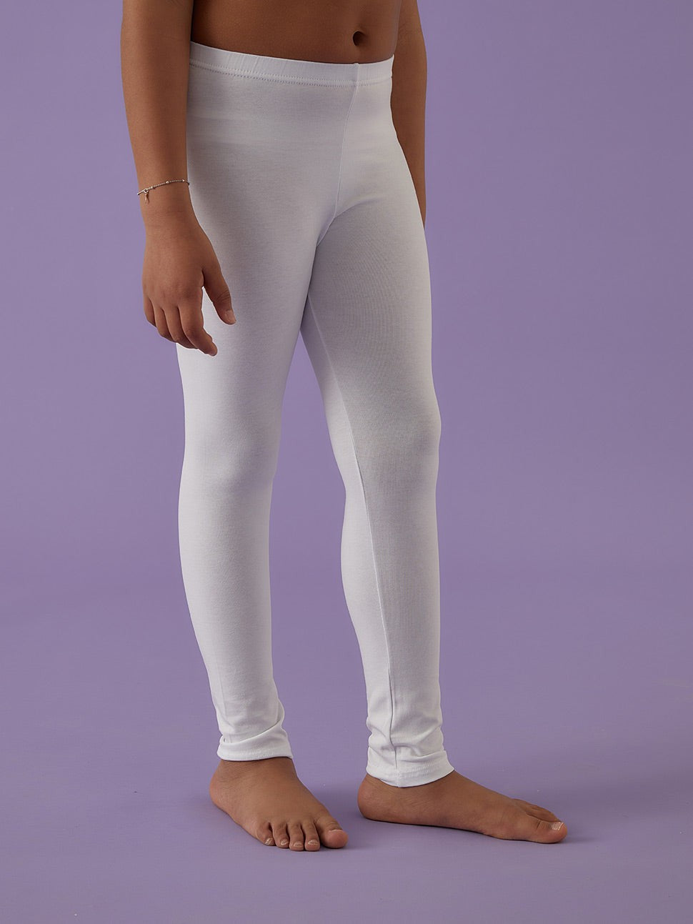 Leggings bimba Jadea 261 bianco fronte