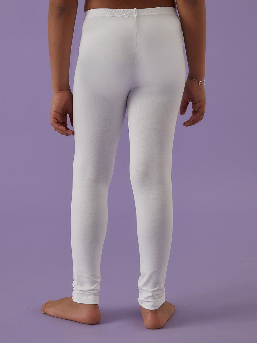 Leggings bimba Jadea 261 bianco retro