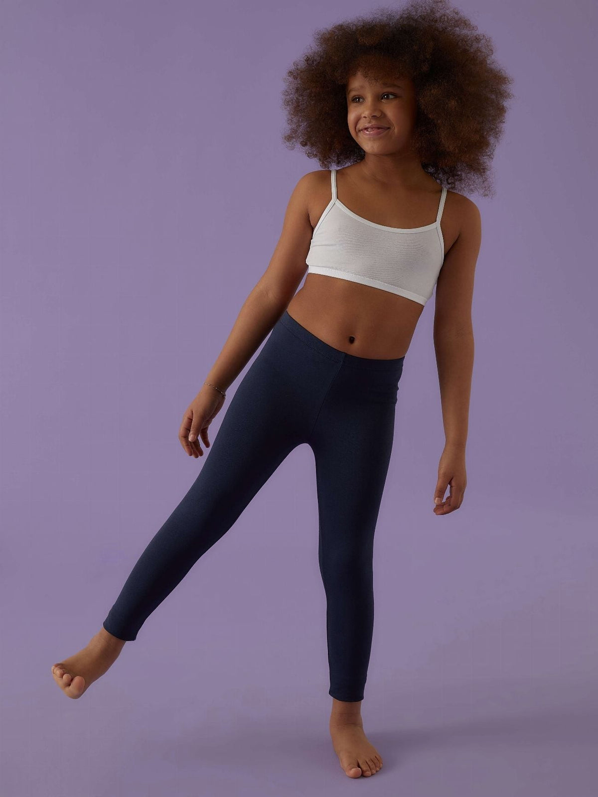 Leggings bimba Jadea 261 blu indossati