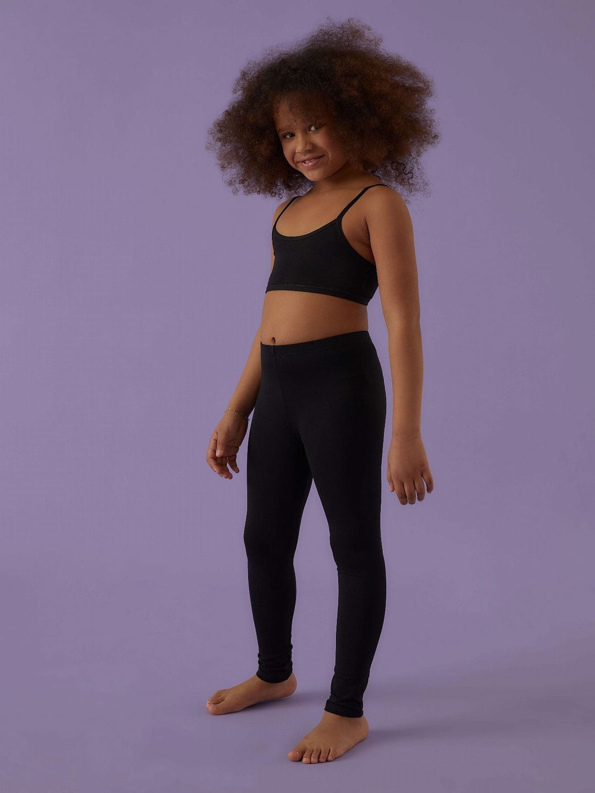 Leggings bimba Jadea 261 nero indossati