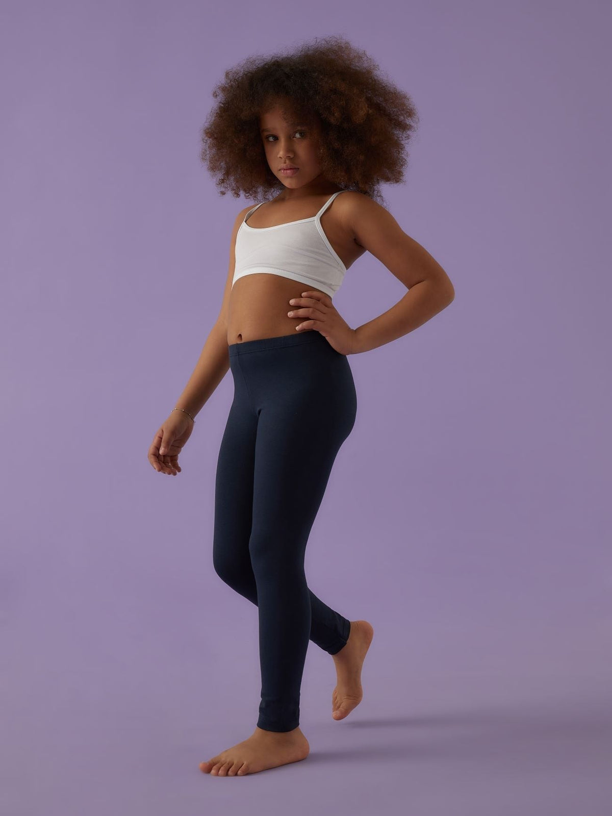 Leggings bimba Jadea 264 blu indossati