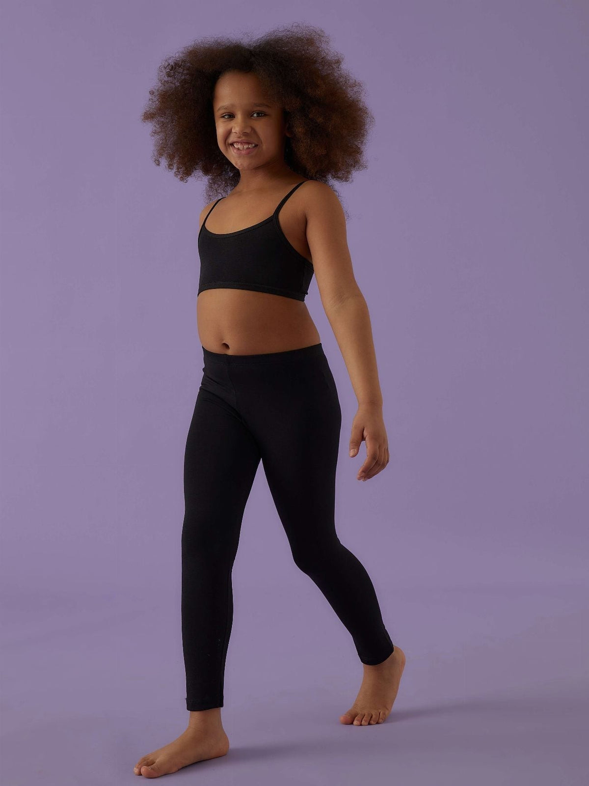 Leggings bimba Jadea 264 nero indossati