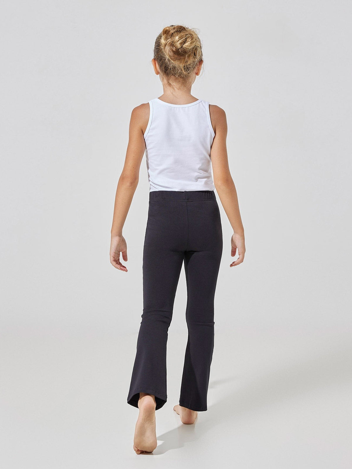 Pantaleggings bimba a zampa felpato Jadea 345 nero retro