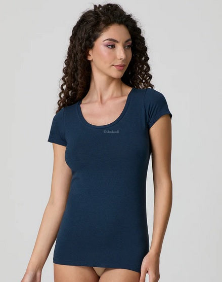 Maglia donna Jadea 4181 cotone blu