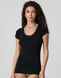 Maglia donna Jadea 4181 scollo ampio nera