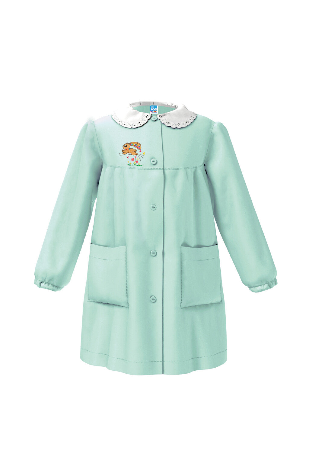 Grembiule Siggi scuola materna Bimba Verde 3720