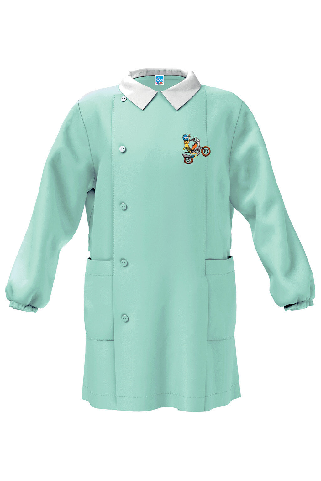 Grembiule Siggi scuola materna Bimbo Verde nuove fantasie