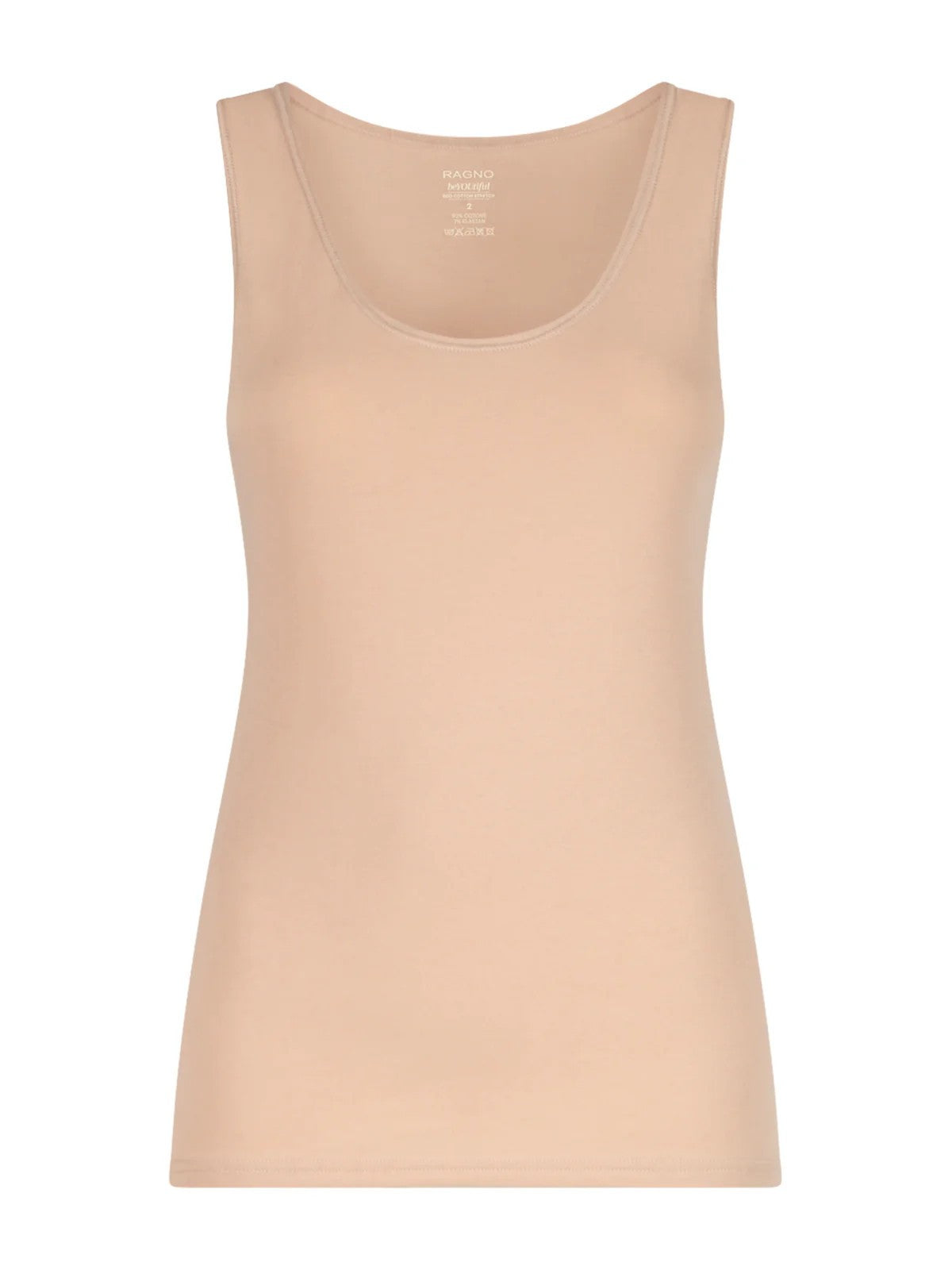 Canottiera beYOUtiful Ragno in cotone elasticizzato extra fine DM05A2