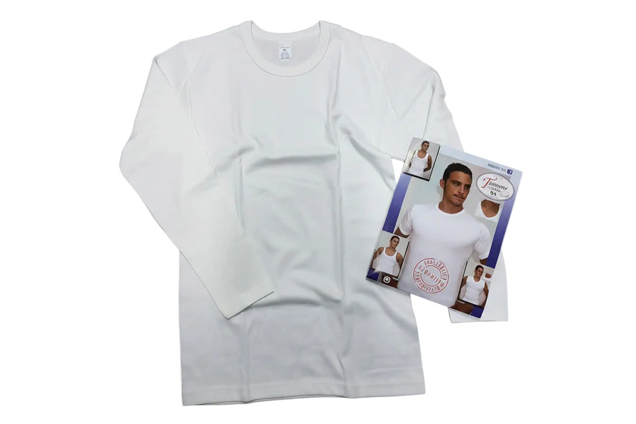 Maglia intima manica lunga uomo Tiemme cotone e lana