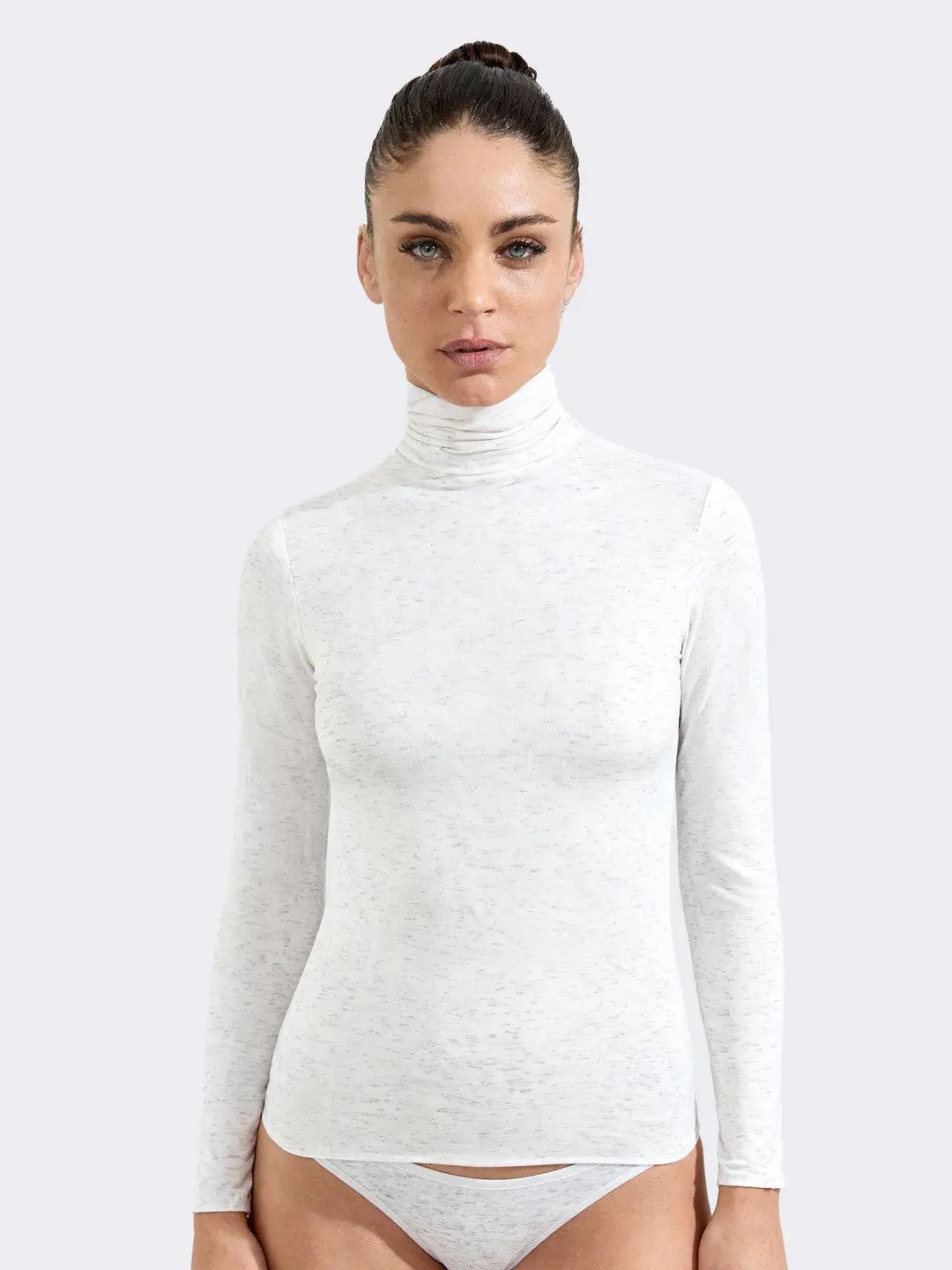 Maglia Dolcevita Intima Donna Ciocca in Cashmere & Modal Lurex P0725M
