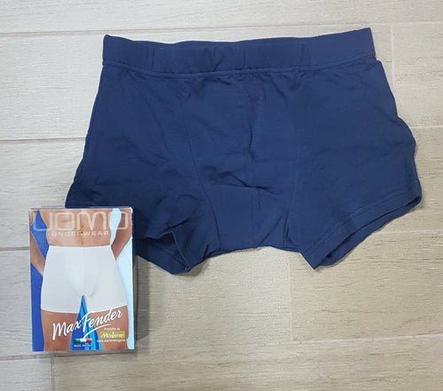 Tripack Boxer Uomo Marlene in cotone elasticizzato Nero-Bianco-Blu-Grigio