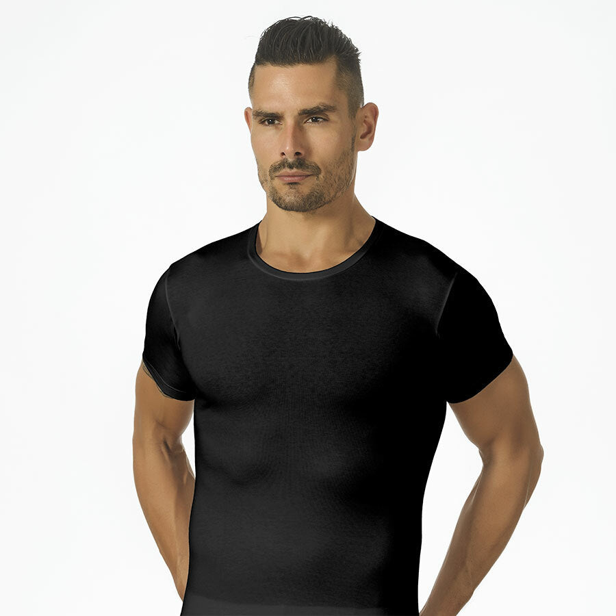 T-shirt mezza manica in cotone bielastico felpato uomo Marlene art. 30564