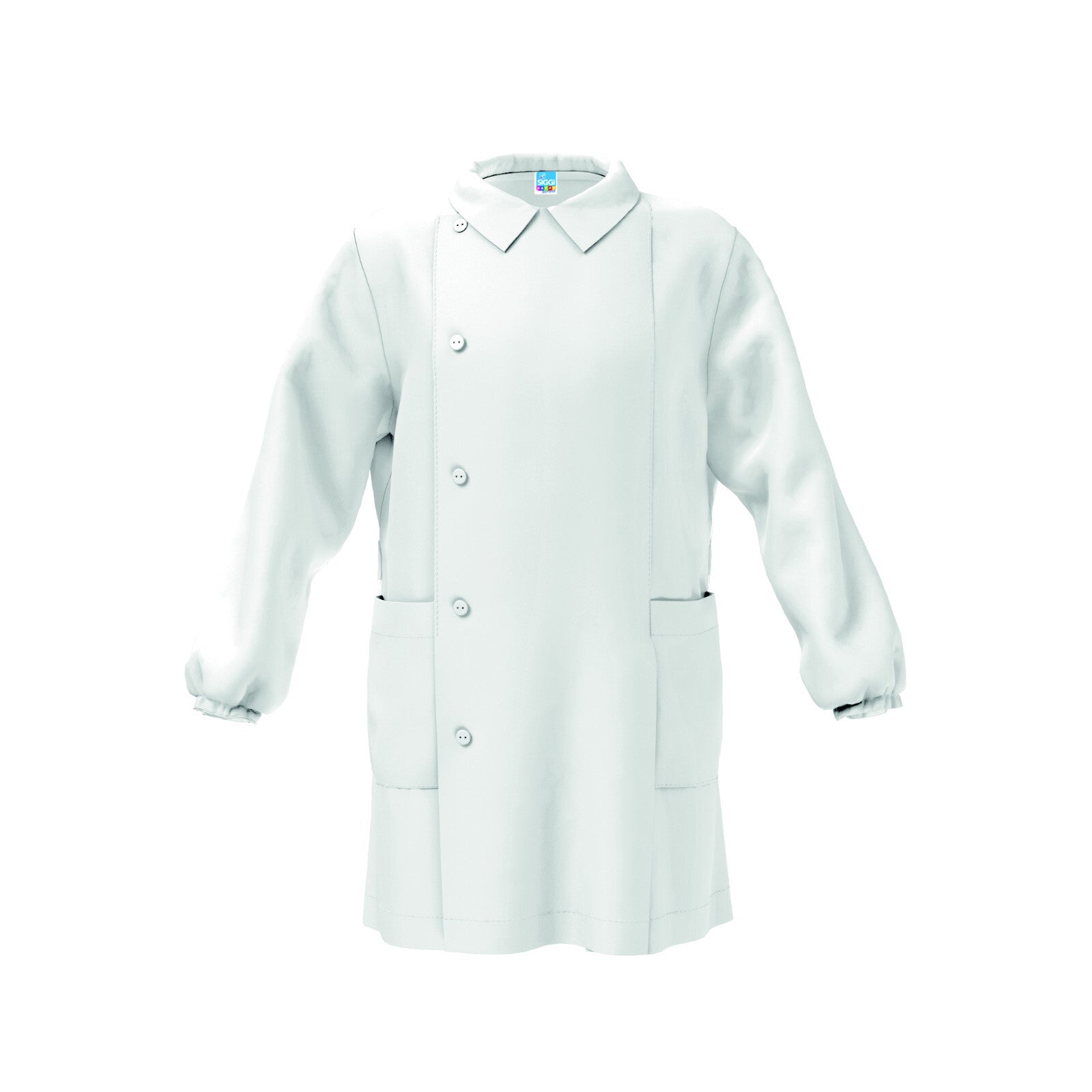 Grembiule Siggi Bianco Bimbo Scuola materna 1961 senza disegno