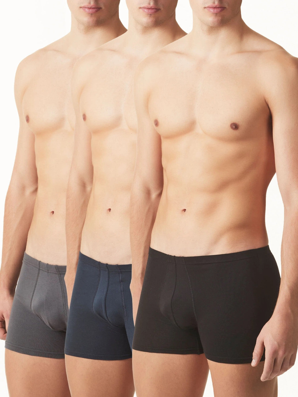 Tripack boxer ragno in cotone elasticizzato U547BZ