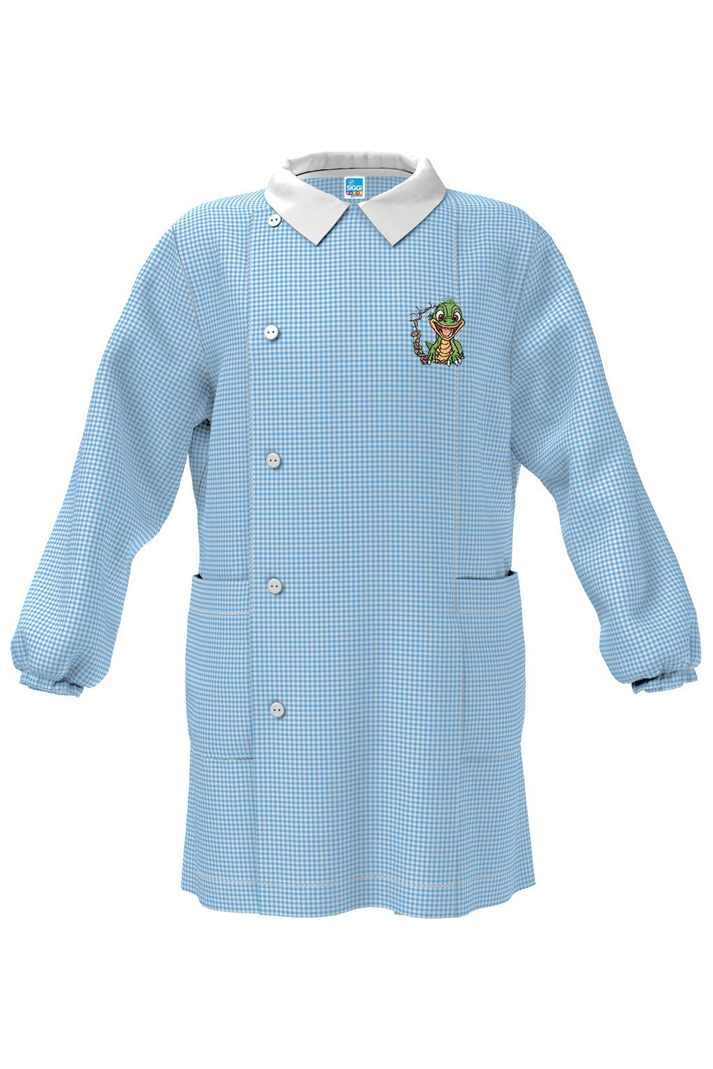 Grembiule Siggi Scuola Materna Bimbo Celeste diverse fantasie
