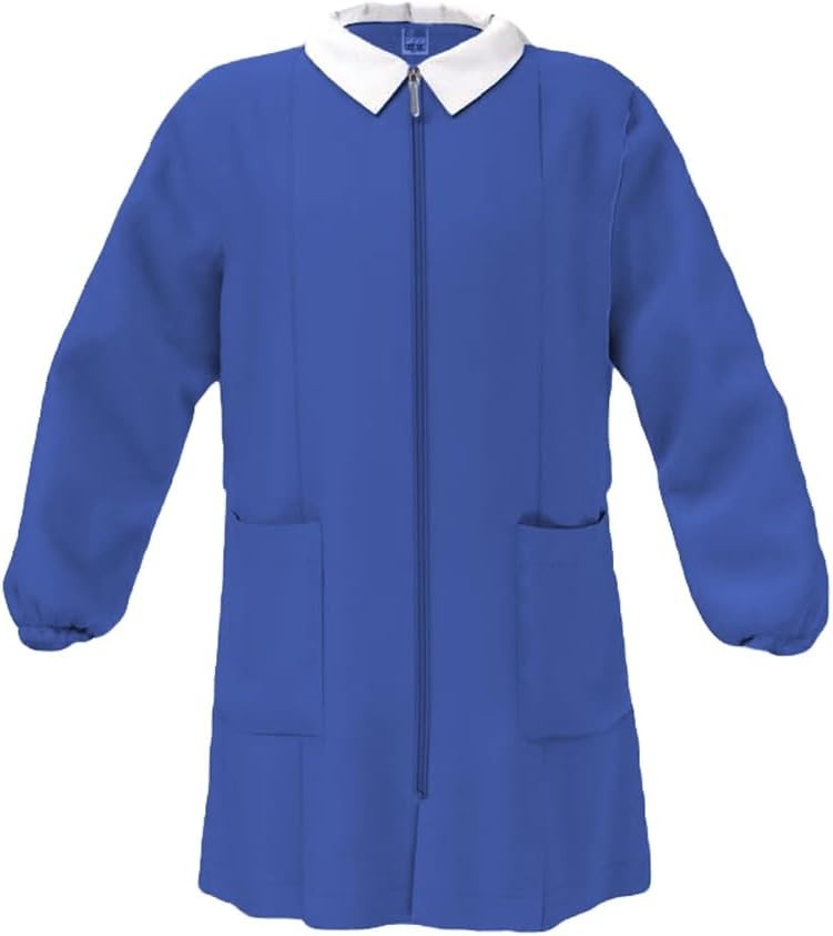 Grembiule Siggi Blu Bimbo scuola primaria senza disegno con cerniera