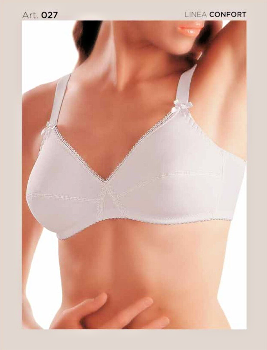 Reggiseno Erredi incrociato in tessuto elasticizzato in cotone art. 027