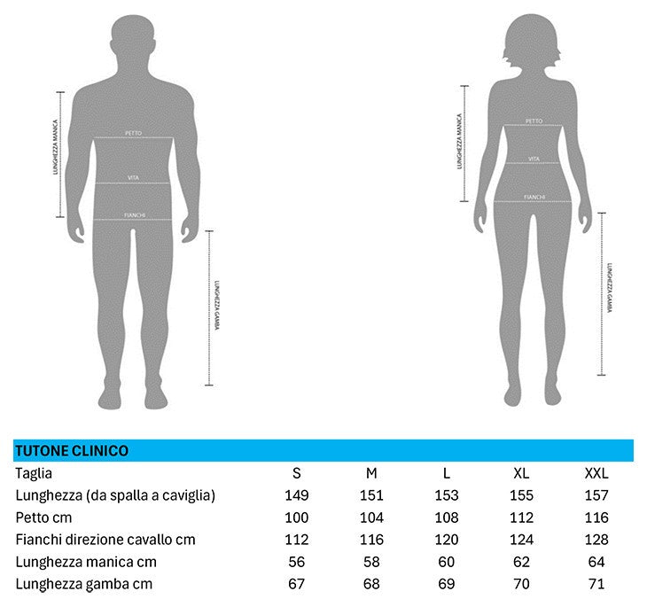 Pigiamone Tuta Gary Clinica Jersey Uomo Donna