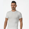 T-shirt mezza manica in cotone elasticizzato Girocollo Uomo Marlene 30432
