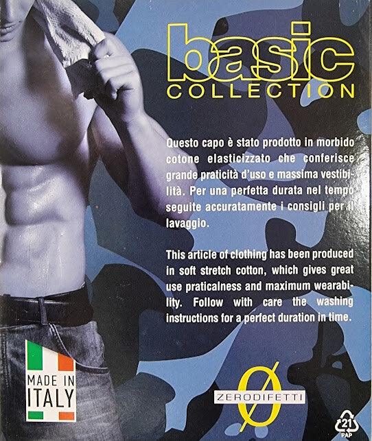 Tris di Boxer Uomo ZERODIFETTI art.917 cotone bielastico colore nero e assortito