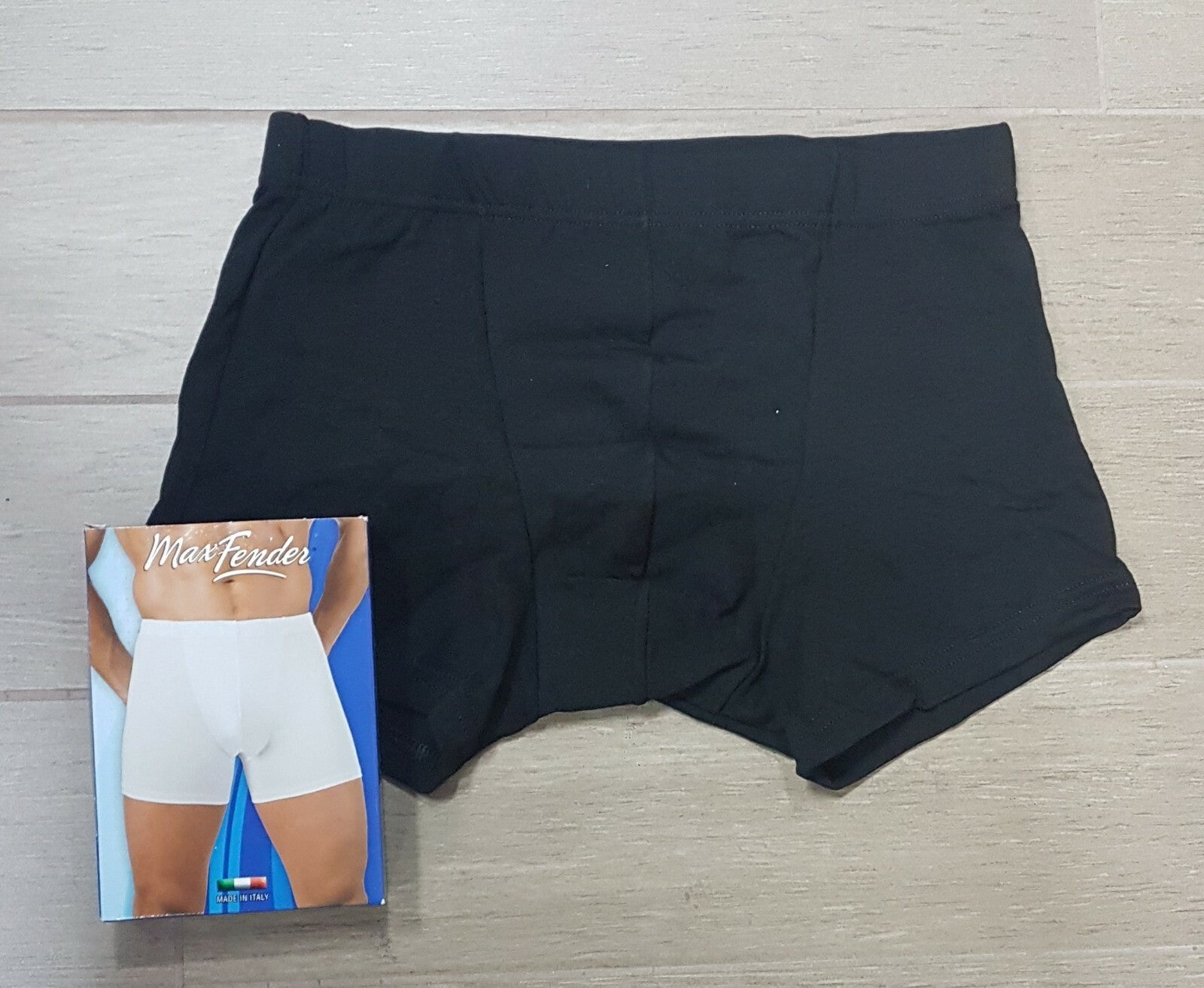 Tripack Boxer Uomo Marlene in cotone elasticizzato Nero-Bianco-Blu-Grigio