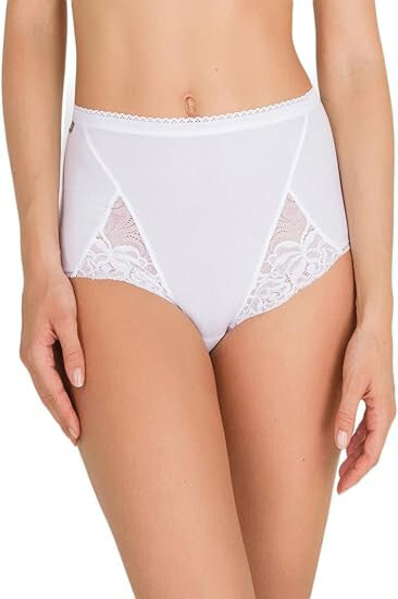 3 Slip modello Maxi vita alta Cotone e Pizzo Playtex art. P00BU