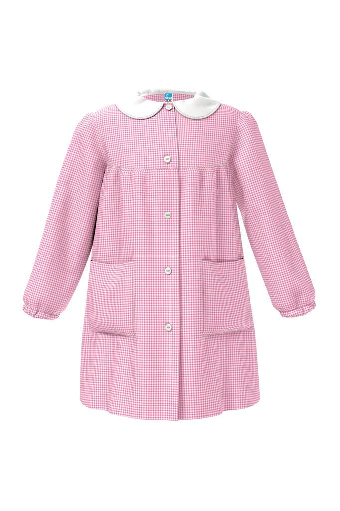 Grembiule Siggi Scuola Materna Bimba Rosa a Quadretti senza disegno 2887