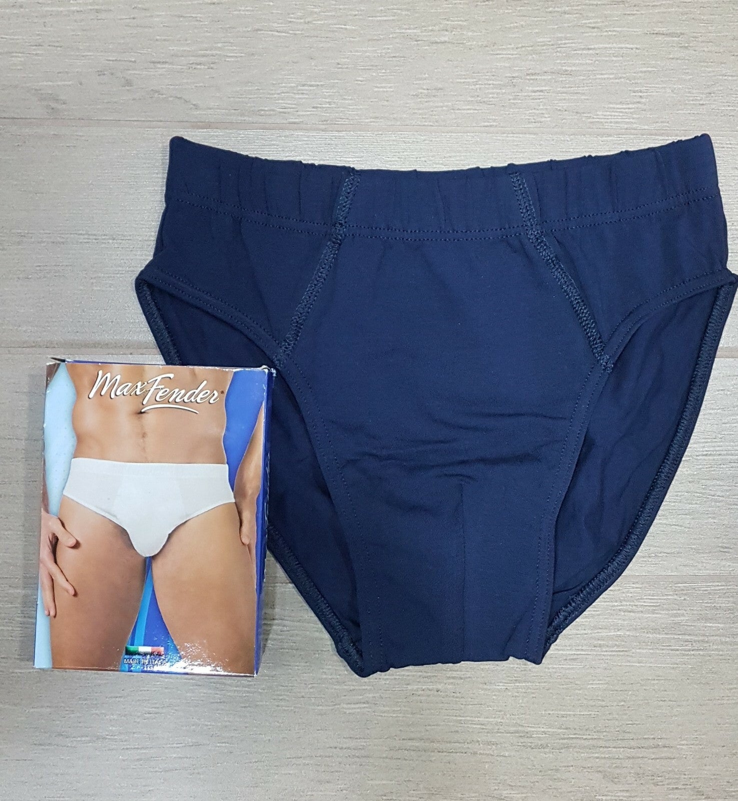 Tripack Slip Uomo Marlene in cotone elasticizzato Nero-Bianco-Blu-Grigio