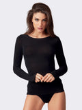 Maglia Intima Donna Ciocca in Cashmere & Modal Collo Barchetta P0713M