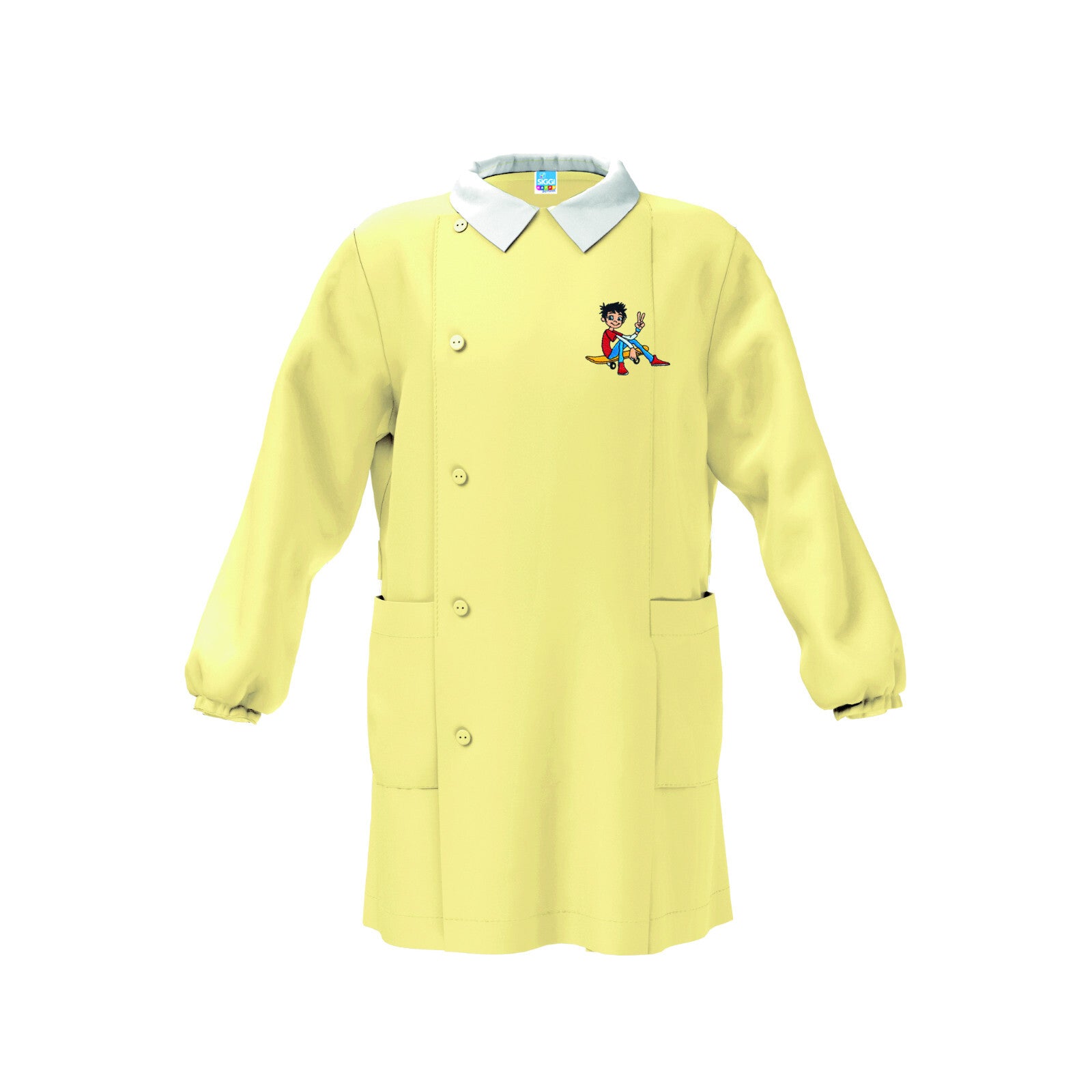 Grembiule Siggi scuola materna Bimbo Giallo 3734