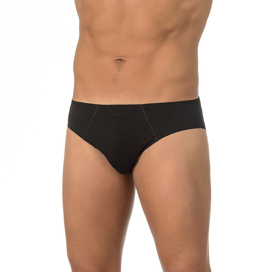 Tripack Slip Uomo Marlene in cotone elasticizzato Nero-Bianco-Blu-Grigio