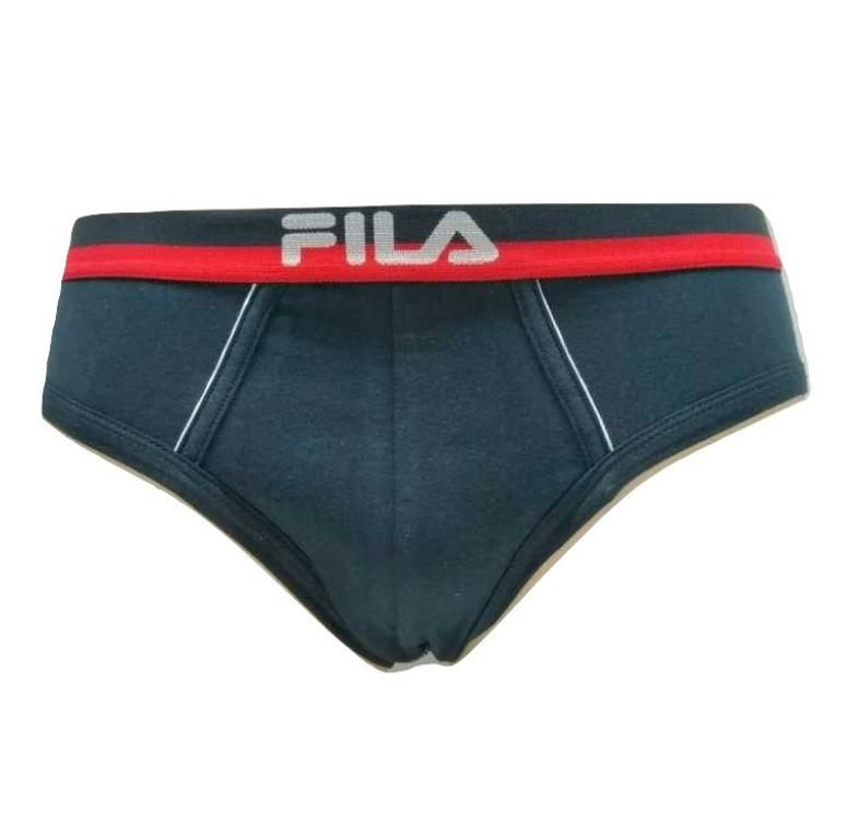 Bipack slip uomo Fila art. FU5019 cotone elasticizzato Bianco Blu Grigio