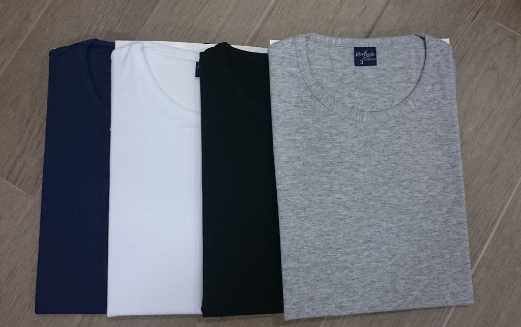 T-shirt mezza manica in cotone elasticizzato Girocollo Uomo Marlene 30432