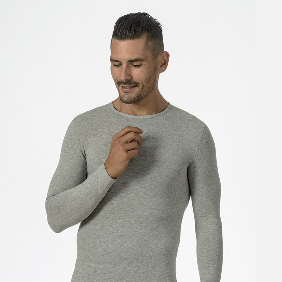 Maglia uomo girogola manica lunga in cotone elasticizzato Marlene 30552