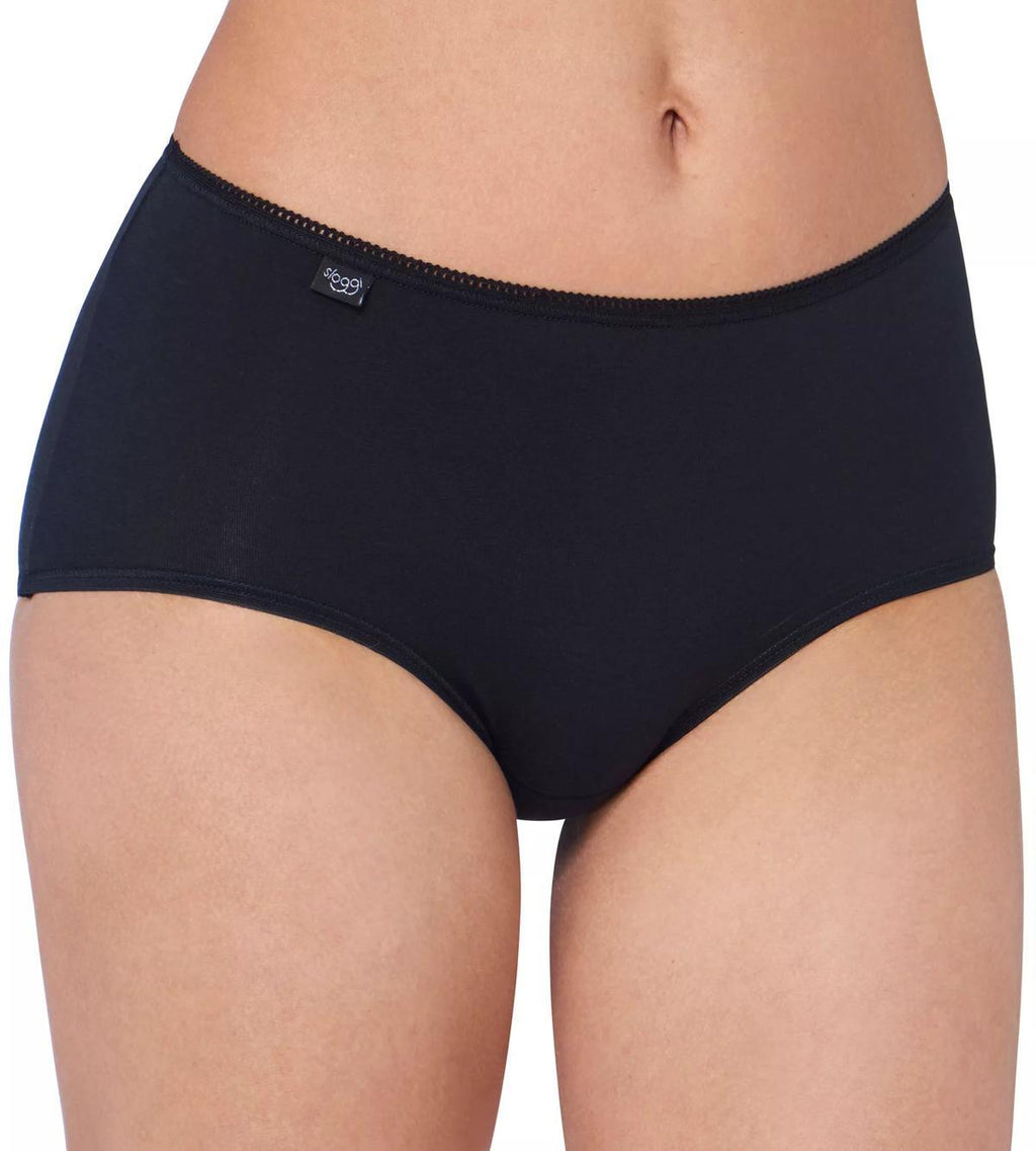 Tripack SLOGGI 24/7 COTTON Midi colore bianco nero e nudo