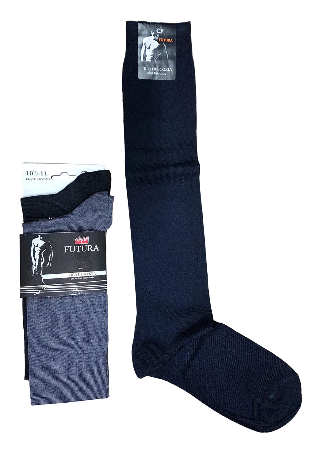 Tris Calza lunga cotone elasticizzato uomo