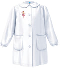 Grembiule Siggi Bianco Bimba Scuola materna nuove fantasie