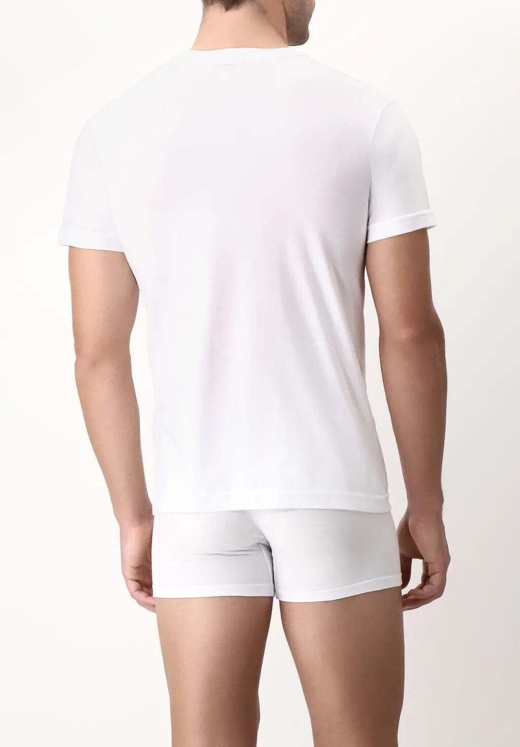 T-shirt manica corta punta Cagi art 1305 colore Bianco