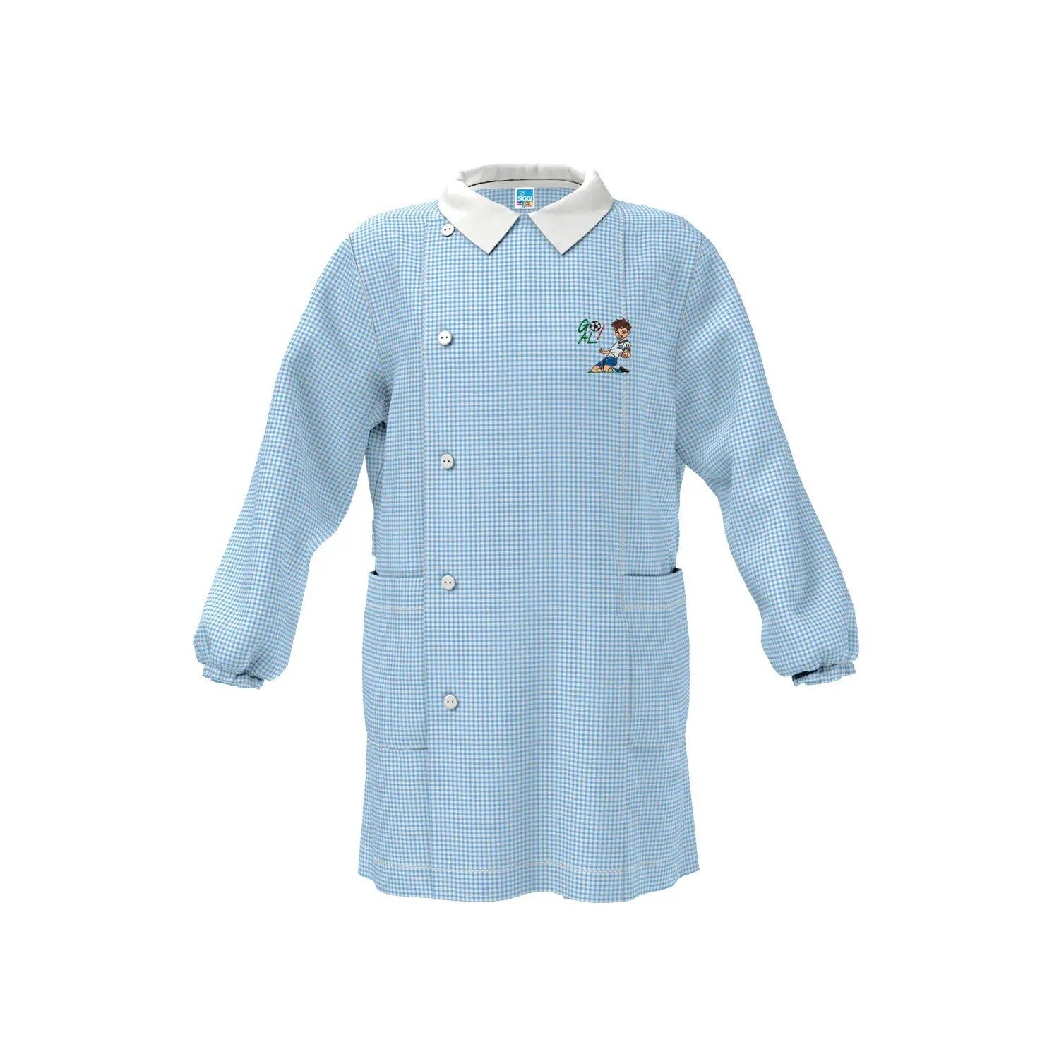 Grembiule Siggi Scuola Materna Bimbo Celeste art. 3890 , 3892