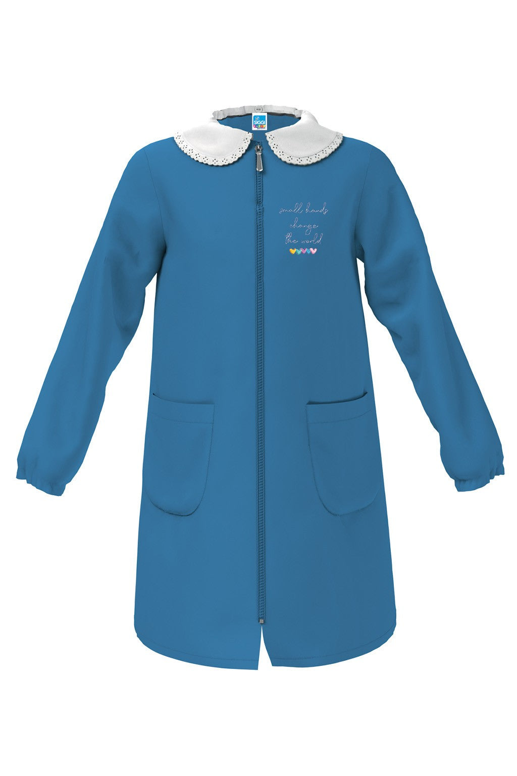 Grembiule Siggi Blu Bimba scuola primaria art. 4222 con cerniera