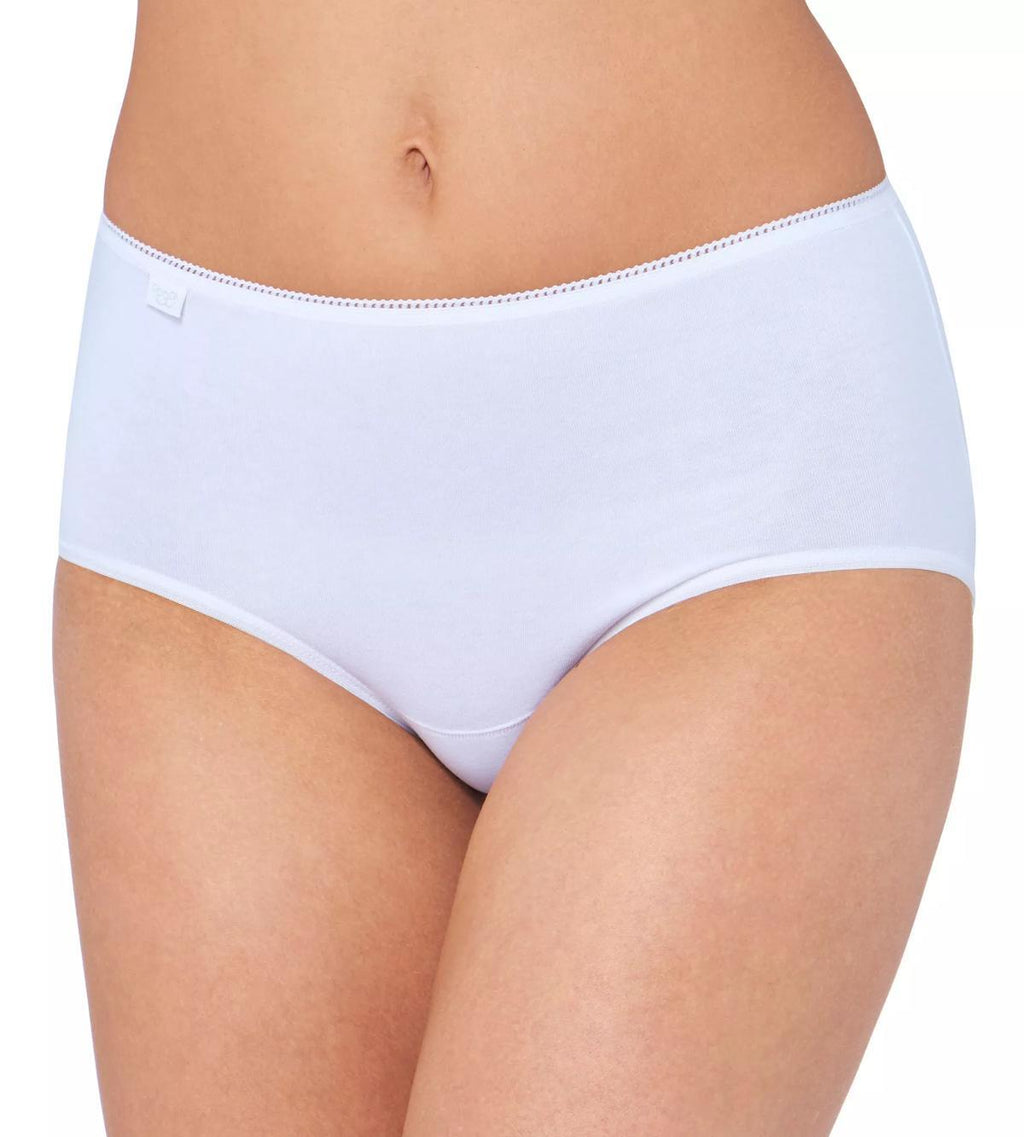 Tripack SLOGGI 24/7 COTTON Midi colore bianco nero e nudo