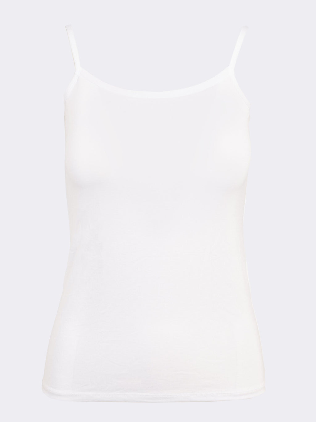 Top in Bamboo Ultra Morbido con Spalline Sottili e Fibre Naturali Ciocca P0717M