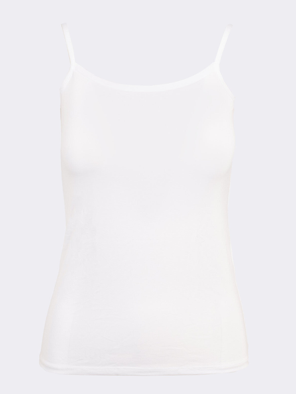 Top in Bamboo Ultra Morbido con Spalline Sottili e Fibre Naturali Ciocca P0717M