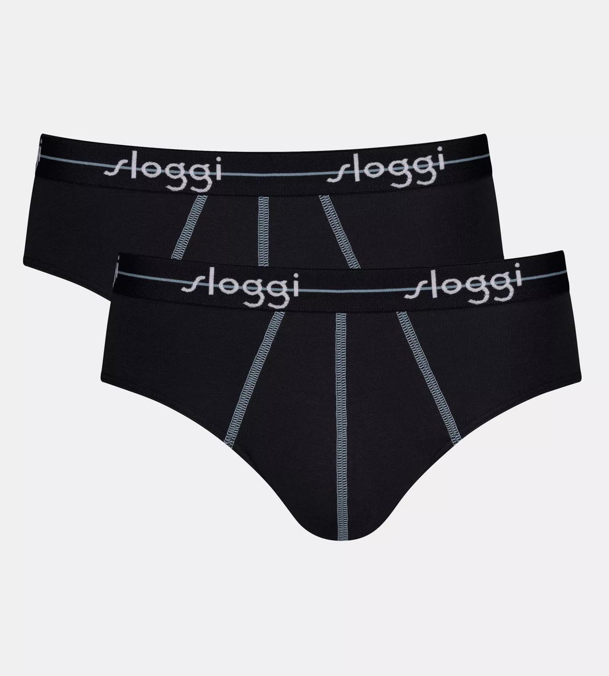 Confezione multipla di slip con inserti di pizzo sul davanti - Blu zaffiro + nero Confezione multipla di slip con inserti di pizzo sul davanti - Blu zaffiro + nero