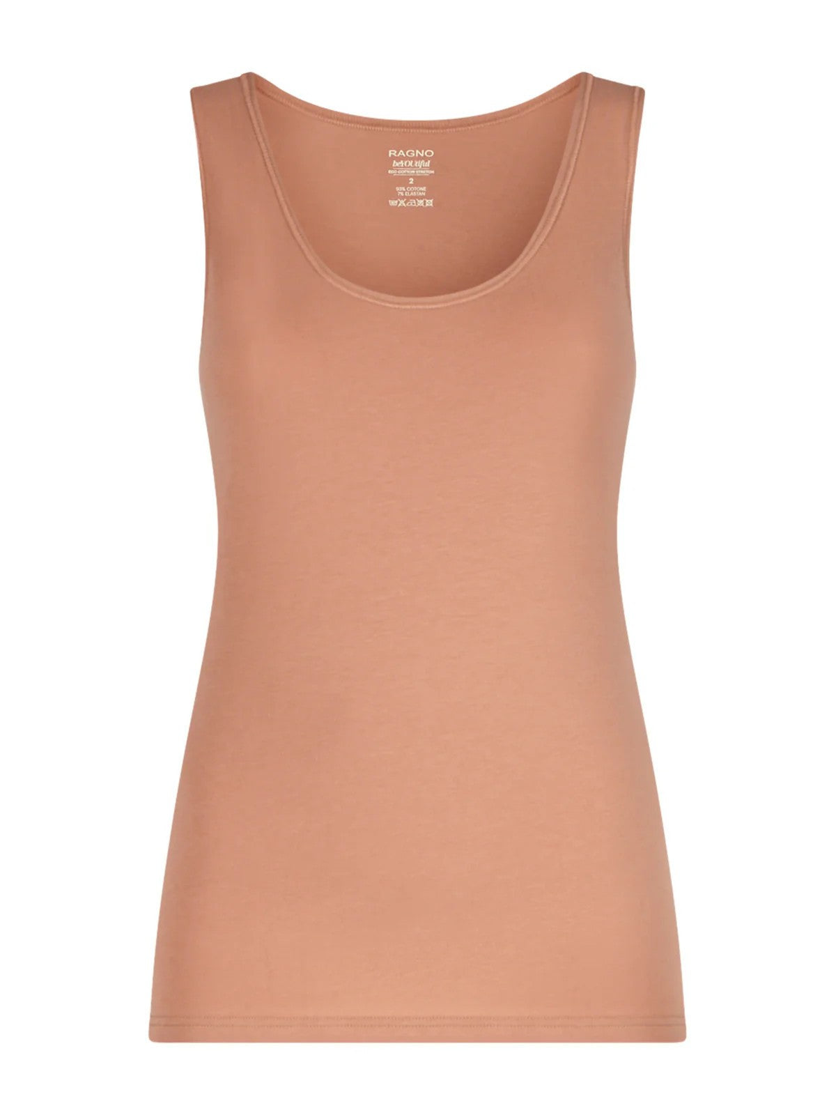 Canottiera beYOUtiful Ragno in cotone elasticizzato extra fine DM05A2