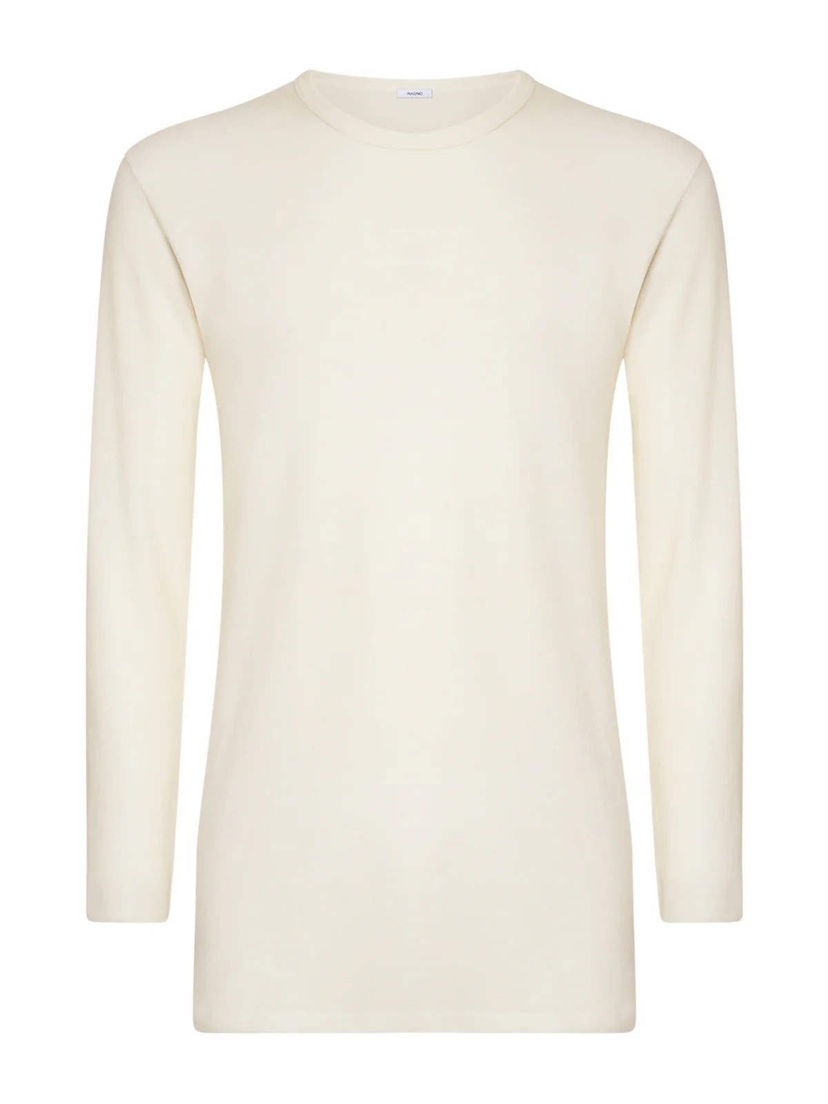 Manica lunga Ragno Sintonia girocollo lana fuori e cotone sulla pelle 65459