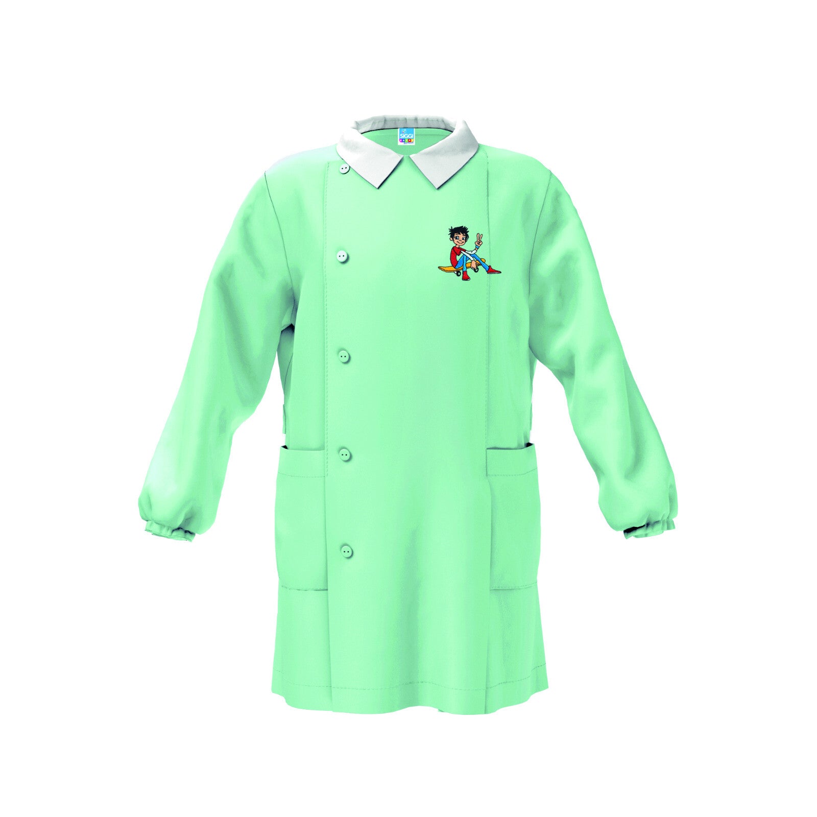 Grembiule Siggi scuola materna Bimbo Verde 3734