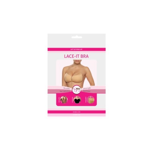 Reggiseno adesivo Sostieni Seno Bye Bra Lace-IT Bra nero e nudo