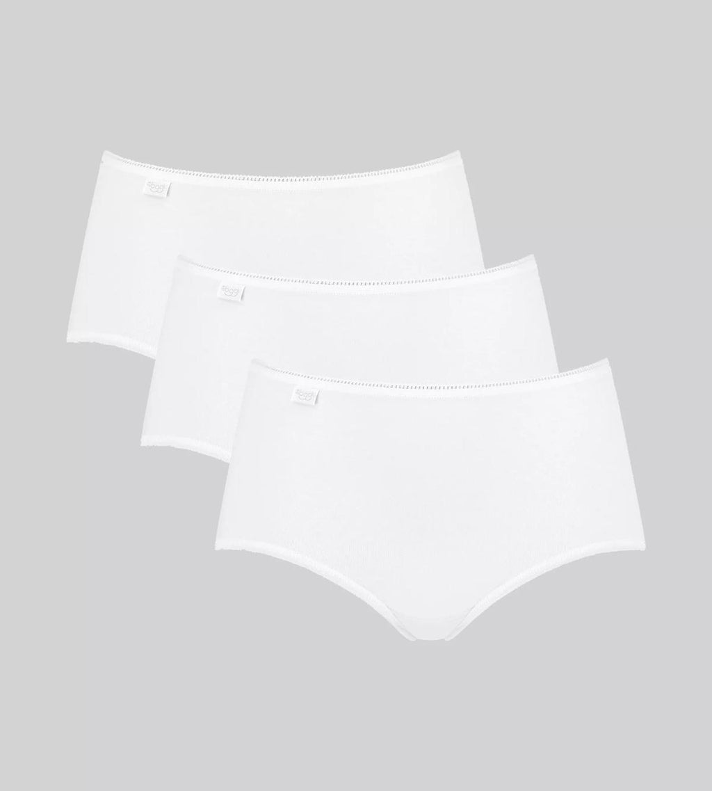 Tripack SLOGGI 24/7 COTTON Midi colore bianco nero e nudo