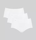 Tripack SLOGGI 24/7 COTTON Midi colore bianco nero e nudo